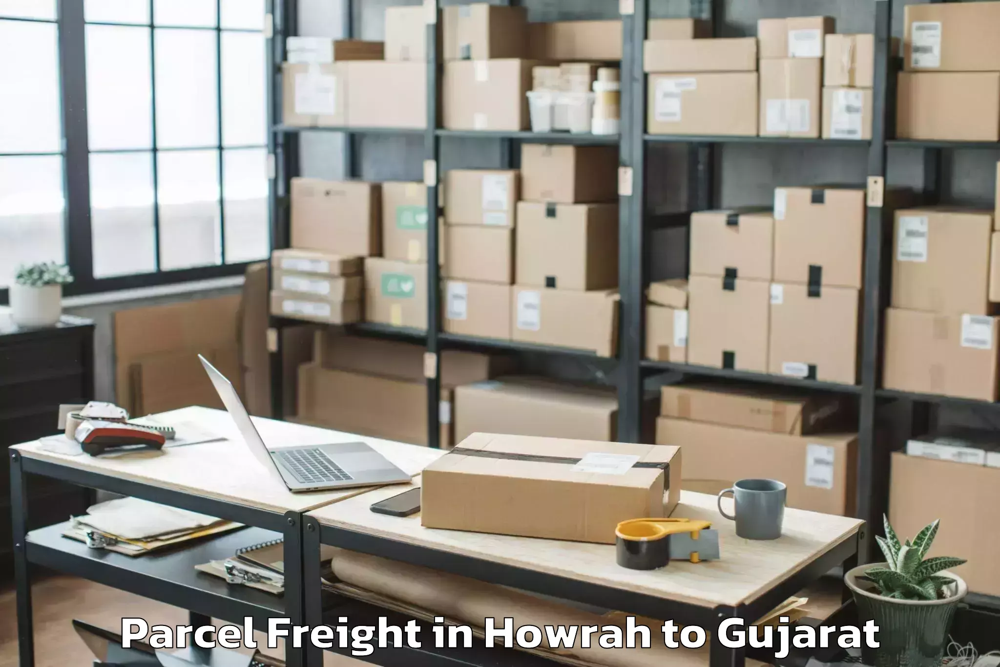 Comprehensive Howrah to Dwarka Parcel Freight